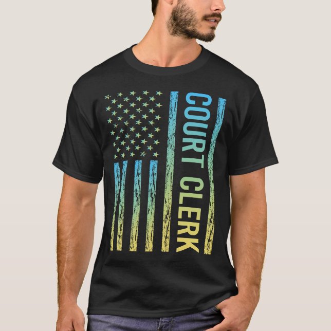 Camiseta Empleado del Tribunal Amarillo Azul (Anverso)