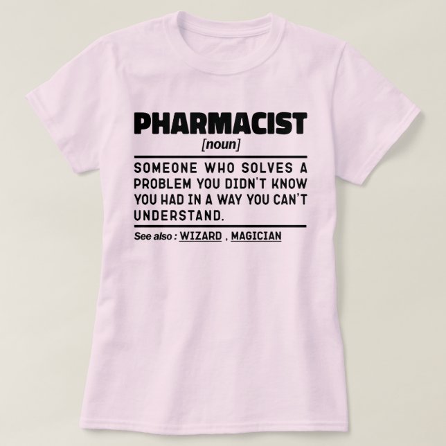 Camiseta Empleado farmacéutico de medicina de la farmacia m (Diseño del anverso)