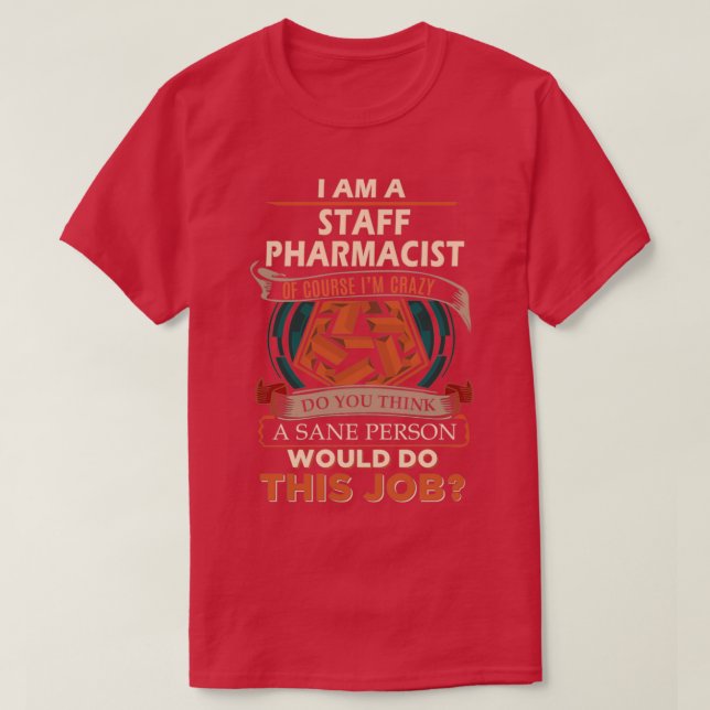 Camiseta Empleado Farmacéutico Sane Persona Oferta de Emple (Diseño del anverso)