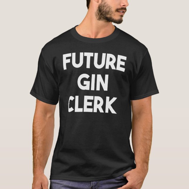 Camiseta Empleado futuro de Gin (Anverso)