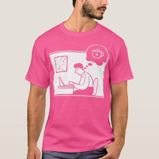 Camiseta Empleado laborioso del trabajo del café