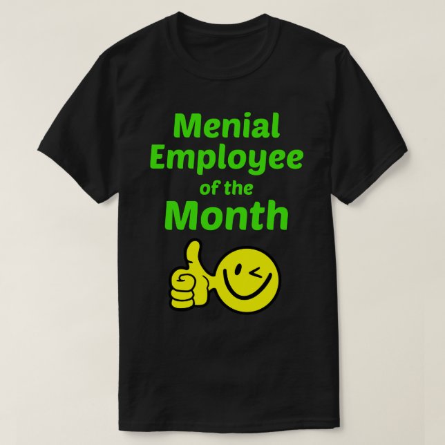 Camiseta Empleado menor del mes (Diseño del anverso)