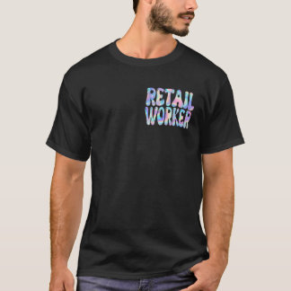 Camiseta Empleado minorista Groovy vuelve a la escuela de p