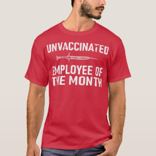 Camiseta Empleado No Vacunado Del Mes