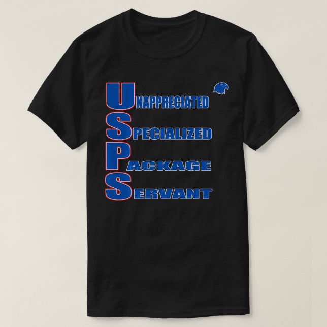 Camiseta Empleado postal: empleado de correo del Servicio P (Diseño del anverso)