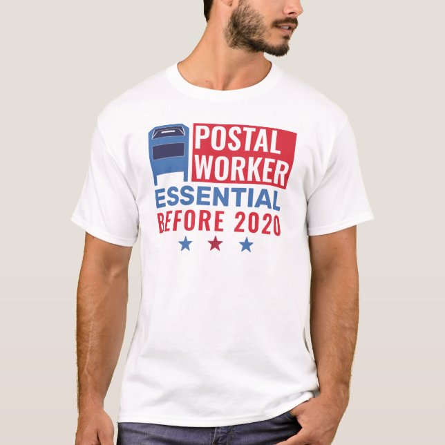 Camiseta Empleado postal esencial Patriótico 2020 (Anverso)