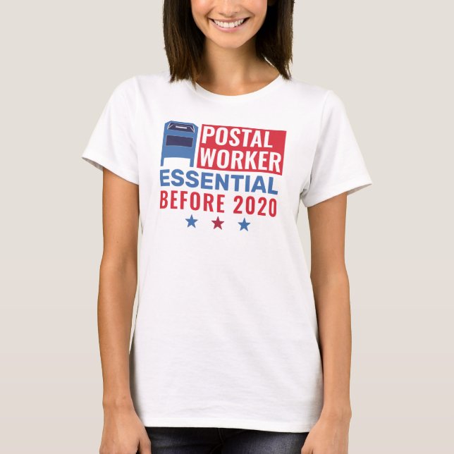 Camiseta Empleado postal esencial Patriótico 2020 (Anverso)
