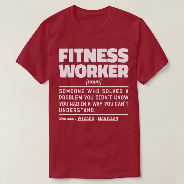 Camiseta Empleador de fitness Dueño de gimnasia Deportes Fu (Diseño del anverso)