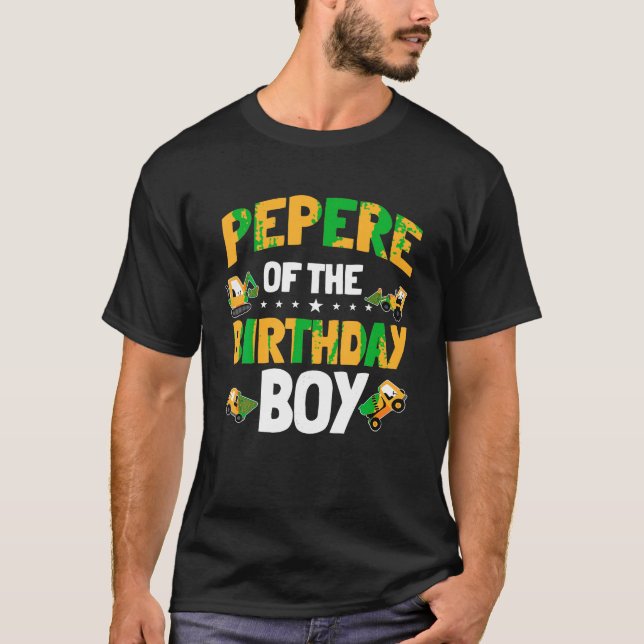 Camiseta Empleados de la construcción de un niño de cumplea (Anverso)