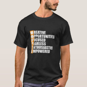 Camiseta Empo Motivacional Coffee Creative Fearless