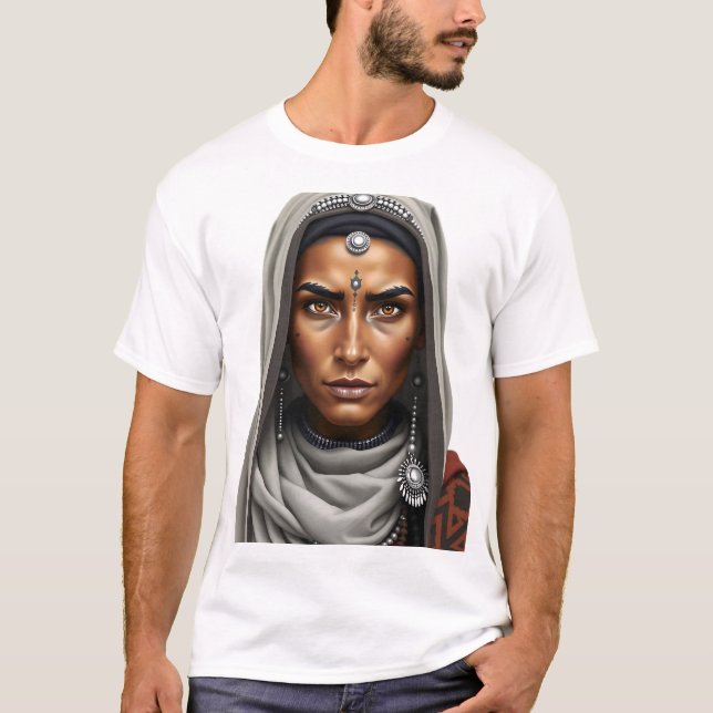 Camiseta Empoderada mujer bereber-tribal (Anverso)
