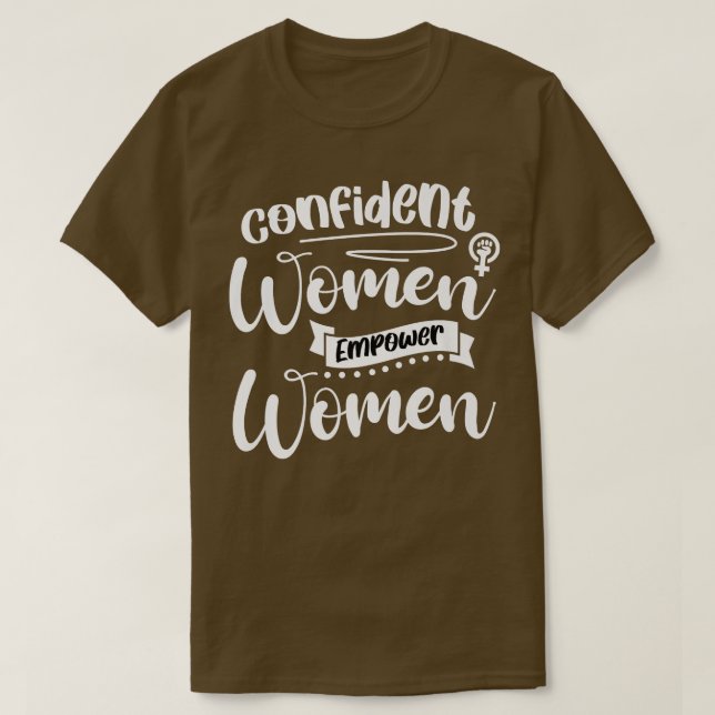Camiseta Empoderamiento confiado Mujeres Emancipación Femi (Diseño del anverso)