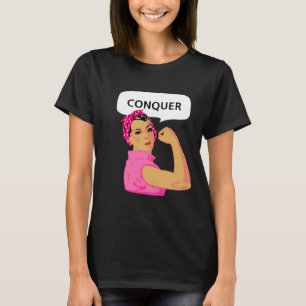 Camiseta Empoderamiento de la Mujer & Texto Editable Conqui