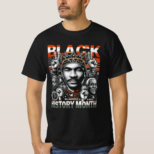 Camiseta Empoderamiento del Mes de la Historia Negra (Anverso)