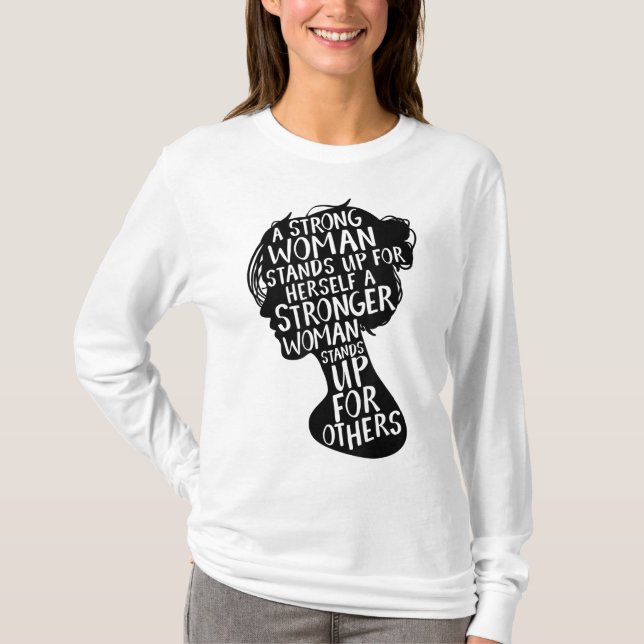 Camiseta Empoderamiento feminista Derechos de la mujer Just (Anverso)
