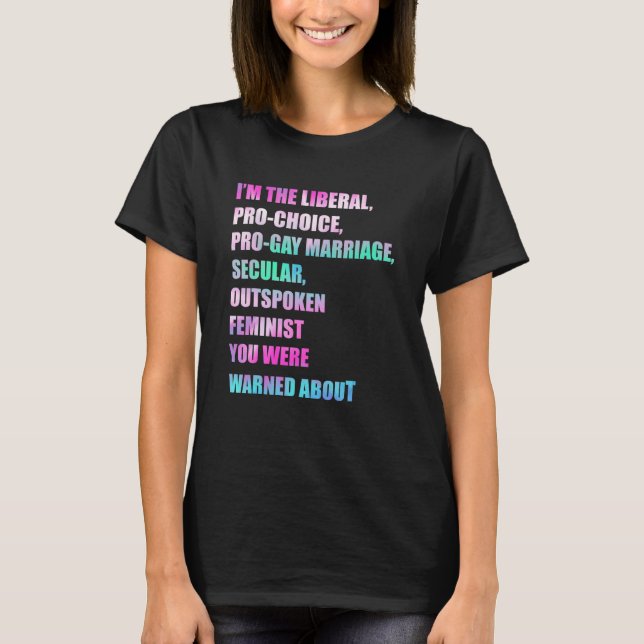 Camiseta Empoderamiento Feminista Derechos de la Mujer Just (Anverso)