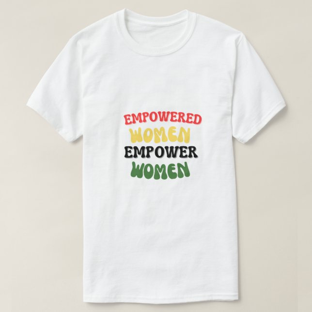 Camiseta Empoderar a las mujeres (Diseño del anverso)