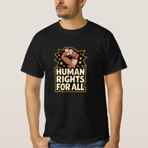 Camiseta Empoderar e inspirar gráficos de derechos humanos