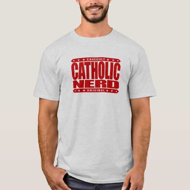 Camiseta EMPOLLÓN CATÓLICO - agradezca a dios por la teoría (Anverso)