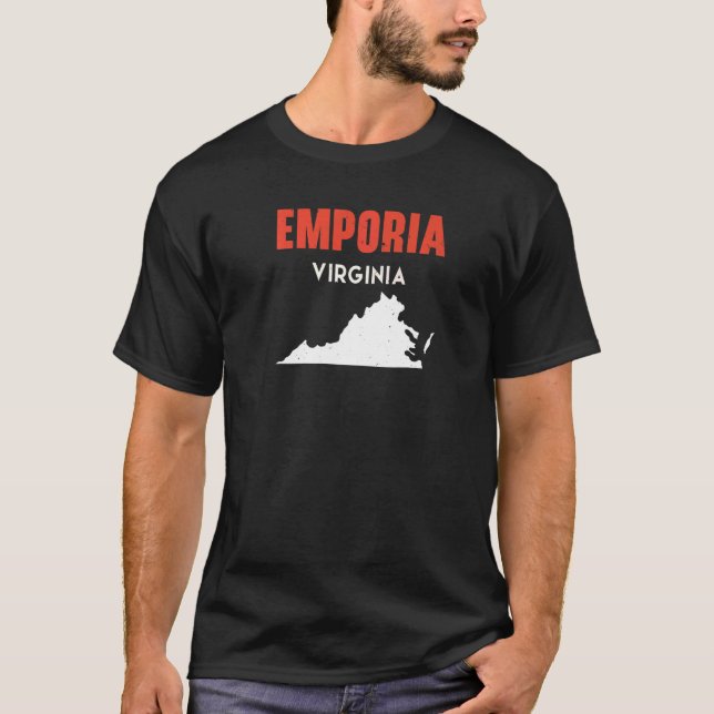 Camiseta Emporia Virginia Estados Unidos Estados Unidos Via (Anverso)