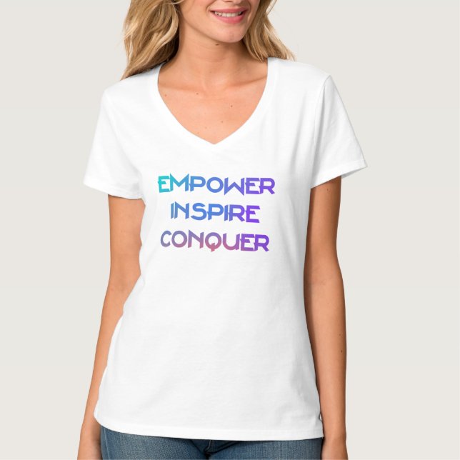 Camiseta Empower Inspire Conquer (Anverso)