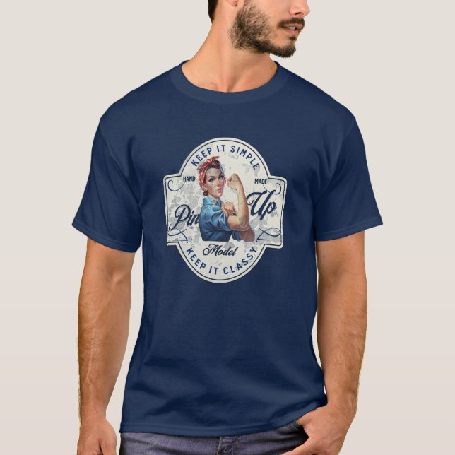 Camiseta Empowered Rosie Pin-Up Power (Anverso)