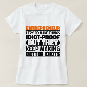 Camiseta Emprendedor Intento Hacer Las Cosas Divertidas