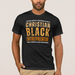 Camiseta Emprendedor negro cristiano