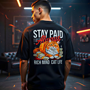 Camiseta Emprendedora Cat Boss - Gato con Mentalidad Rica,