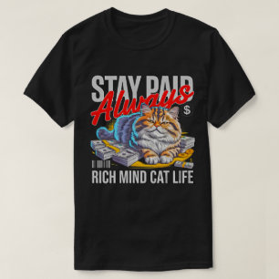 Camiseta Emprendedora Cat Boss - Mentalidad de gato rica y
