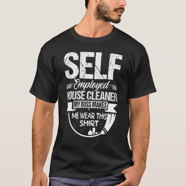 Camiseta Empresa autónoma de limpieza de casas para emplead (Anverso)