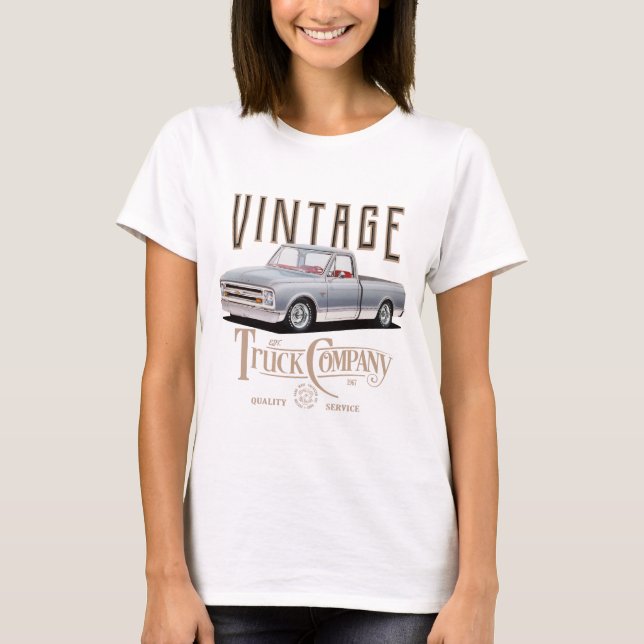 Camiseta empresa de camiones vintage (Anverso)