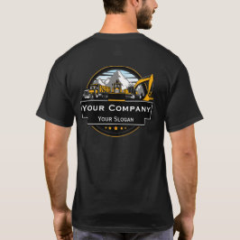 Camiseta Empresa de construcción de equipo pesado profesion