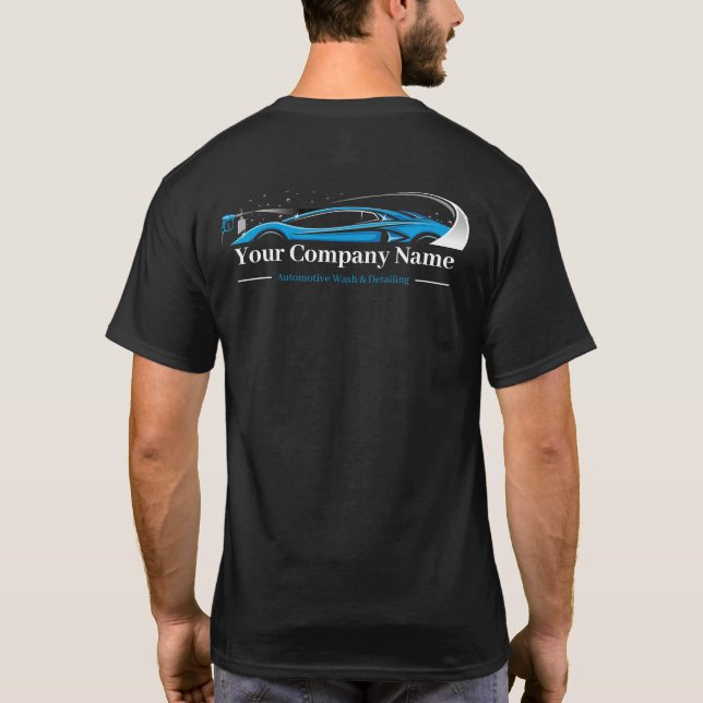 Camiseta Empresa de lavado de coches de desactivación autom (Reverso)