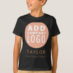 Camiseta Empresa de Logotipo de Negocio Personalizado Nombr
