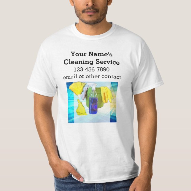 Camiseta Empresa de servicio de limpieza de Personalizados  (Anverso)