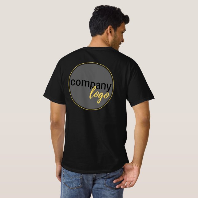 CAMISETA EMPRESA EMPRESARIAL LOGO SLOGAN PERSONALIZADO EMPL (Reverso completo)