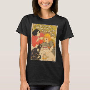 Camiseta Empresa francesa de chocolate y té, Art Nouveau