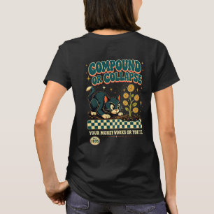 Camiseta Empresaria Jefa mujeres Dinero Gato Riqueza Esfuer