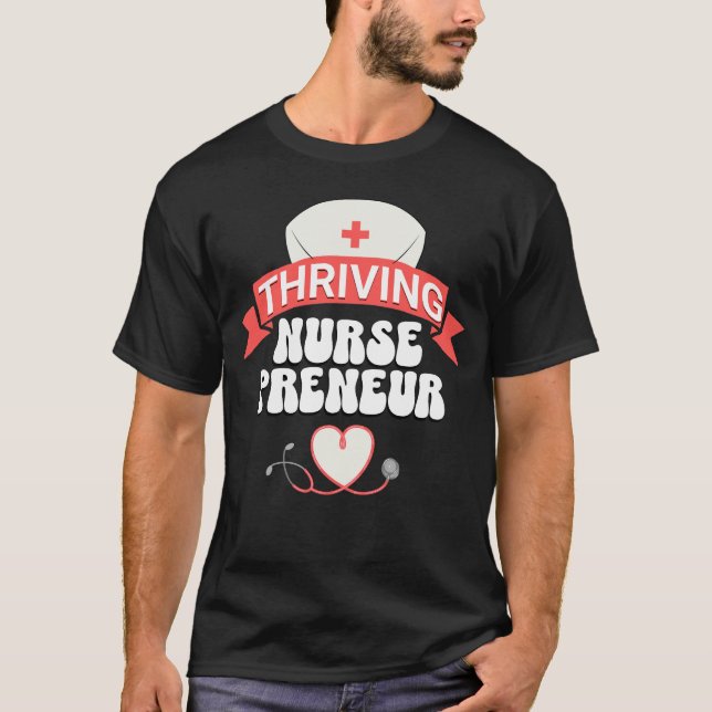 CAMISETA EMPRESARIAL DE ENFERMERÍA DE NURSEPRENEUR (Anverso)