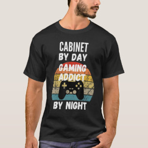 Camiseta Empresario De Gabinete Por Noche Adicto A Los Jueg