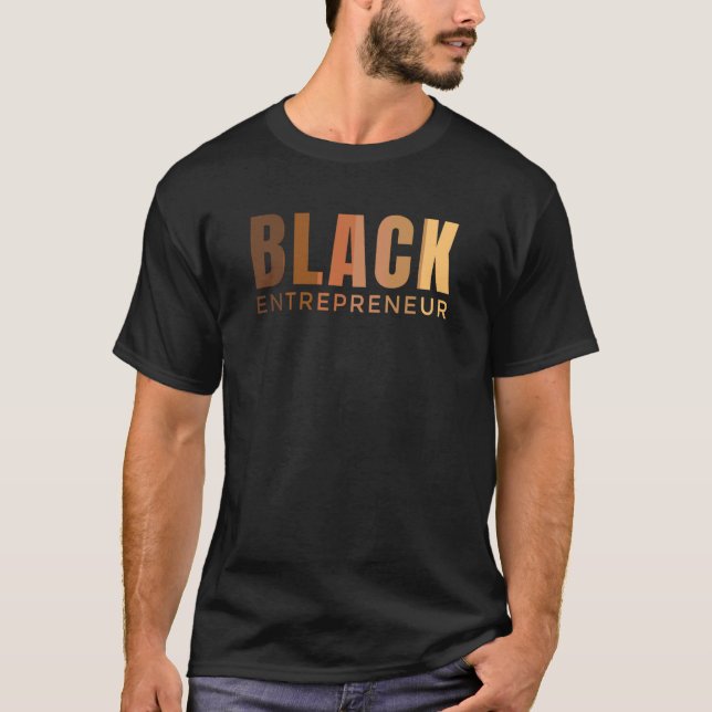 Camiseta Empresario negro propietario de negocios afroameri (Anverso)