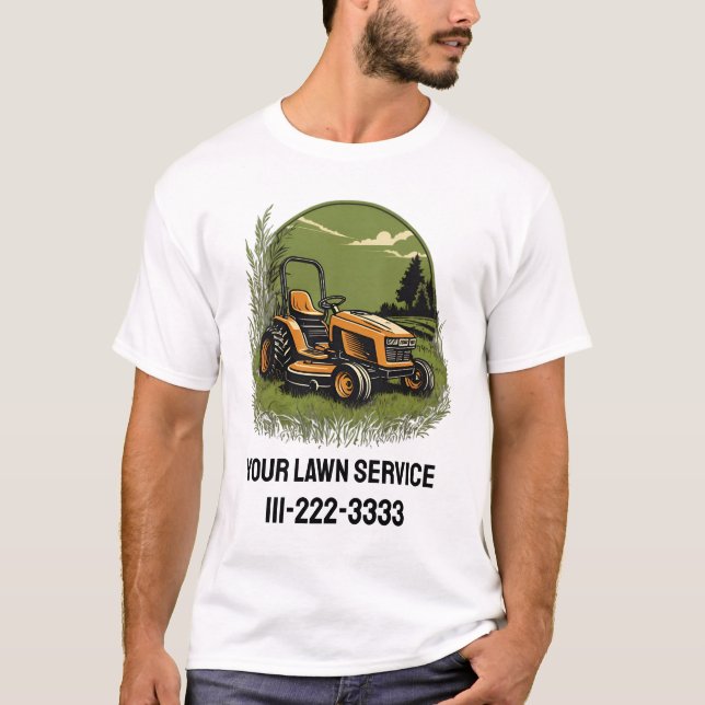 Camiseta Empresas de servicio de paisajismo de cuidado de c (Anverso)
