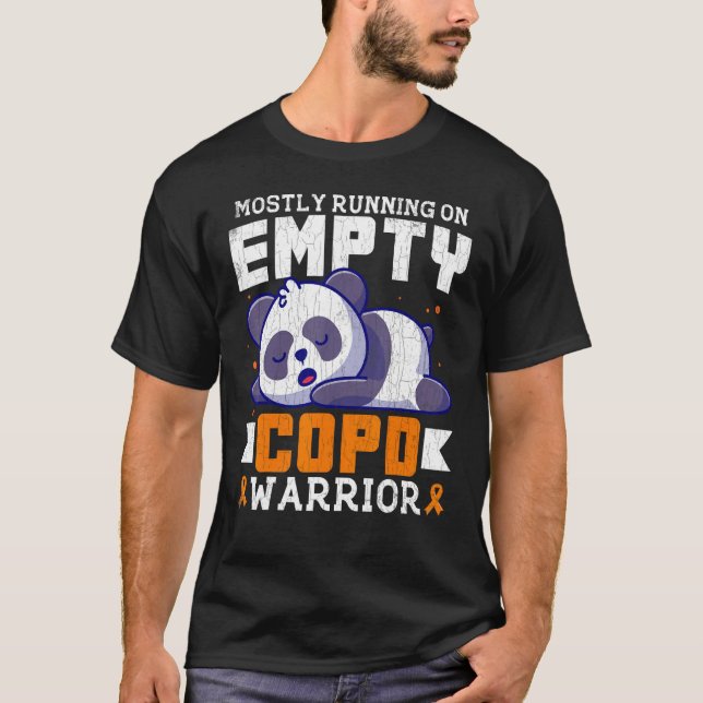 Camiseta Empty COPD Warrior Awareness Support Month Orange  (Anverso)