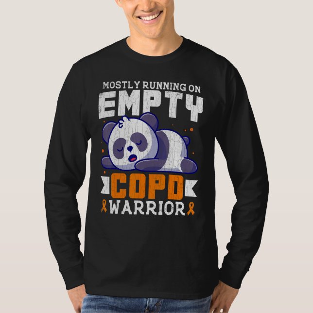 Camiseta Empty COPD Warrior Awareness Support Month Orange  (Anverso)