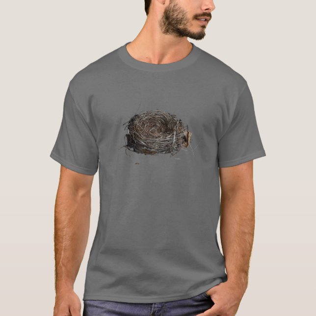 Camiseta Empty Nest Bird Nest Photograph Symbolic Of Childr (Anverso)