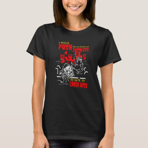 Camiseta Empujarte en Zombies para salvar Lhasa Apso Perro