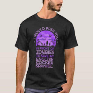 Camiseta Empujarte En Zombies Para Salvar Mi Espectro De Co
