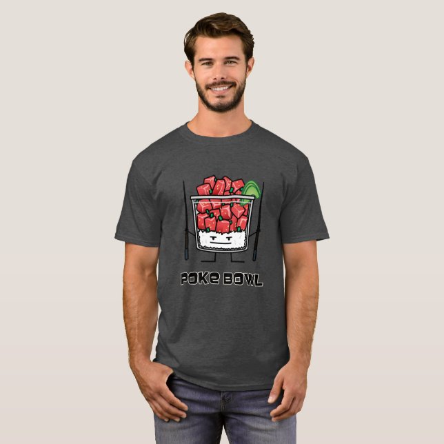 Camiseta Empuje el aku de los palillos de la ensalada de (Anverso completo)