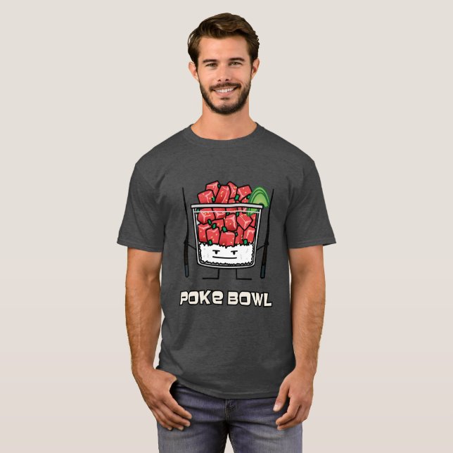Camiseta Empuje el aku de los palillos de la ensalada de (Anverso completo)